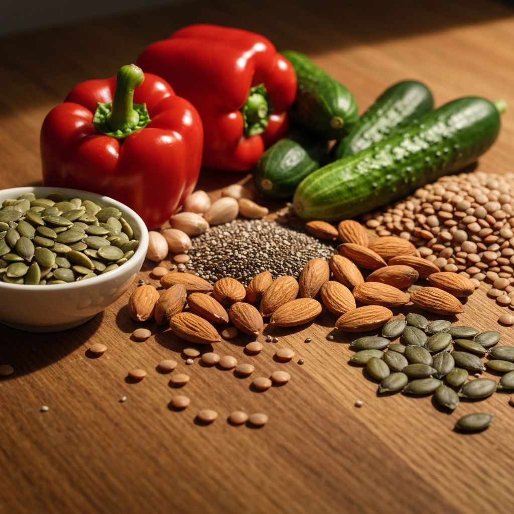 Fresh natural ingredients and vegetables